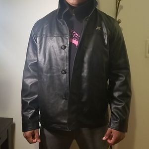NWT Men's Italian Black Leather Jacket